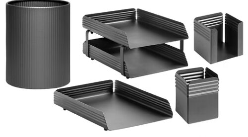 Fluted Desk Set
